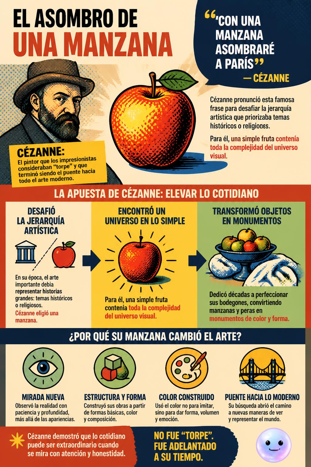 El asombro de una manzana