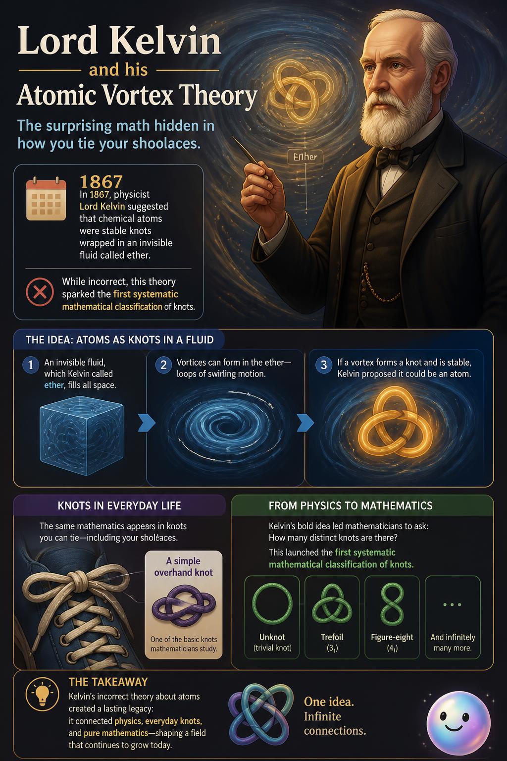 Lord Kelvin and his atomic vortex theory