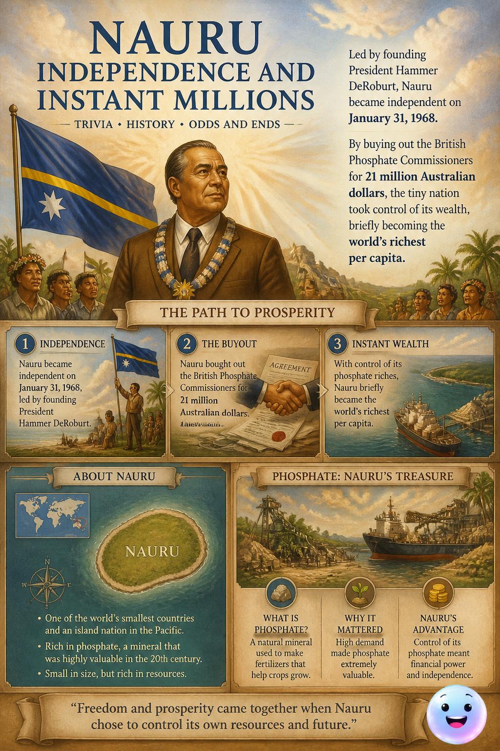 Independence and instant millions