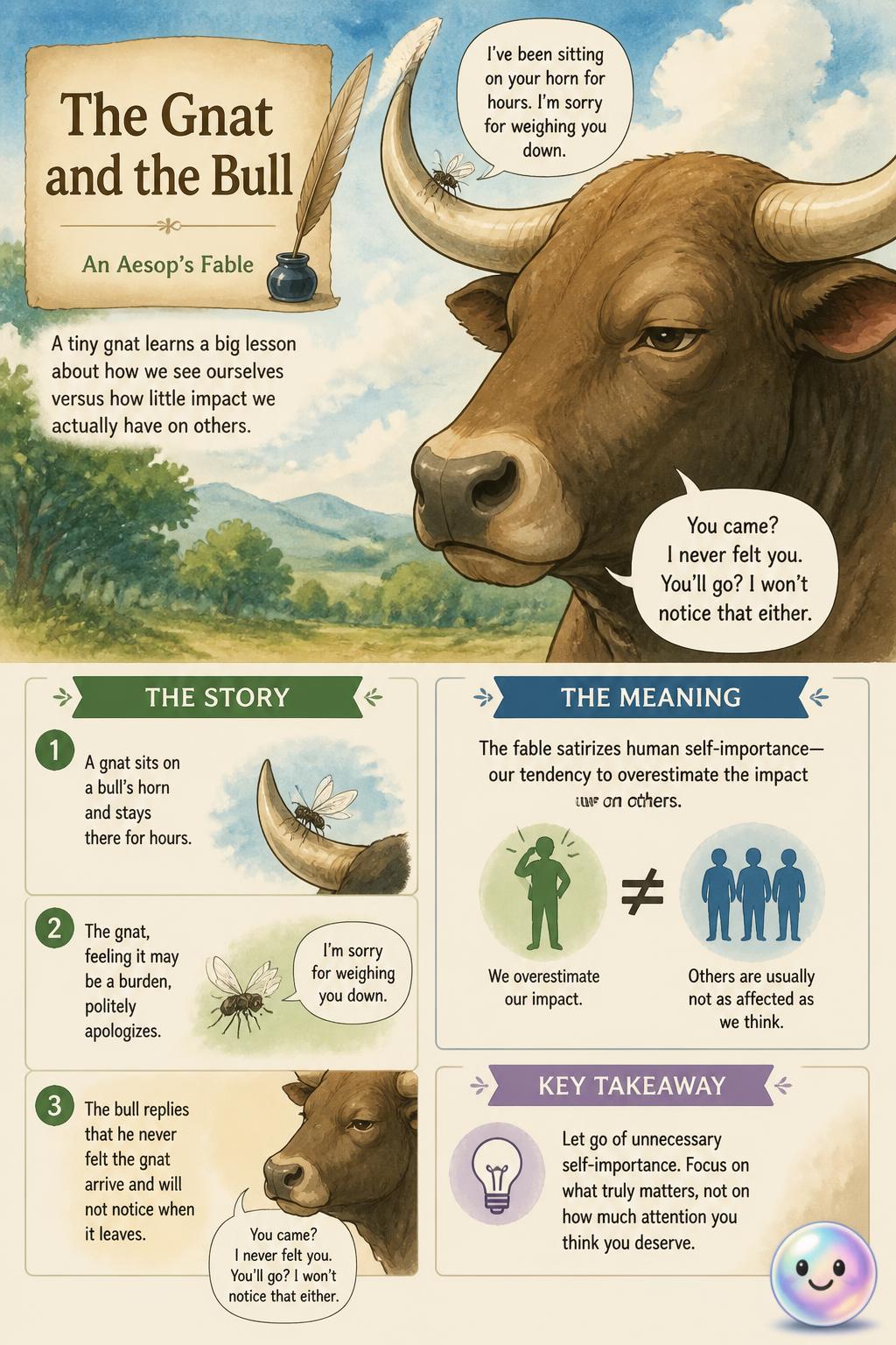 The gnat and the bull