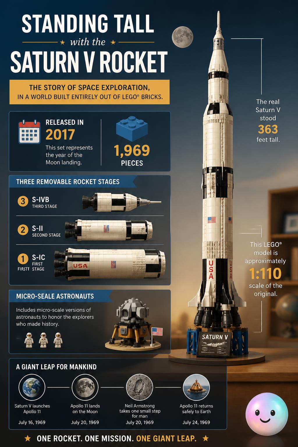 Standing tall with the Saturn V rocket