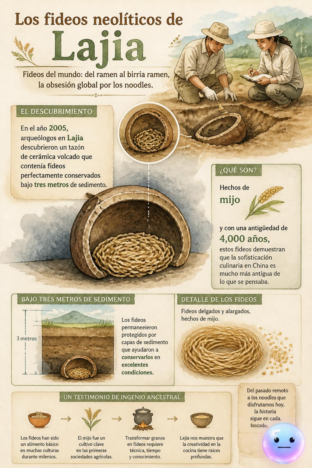 Los fideos neolíticos de Lajia