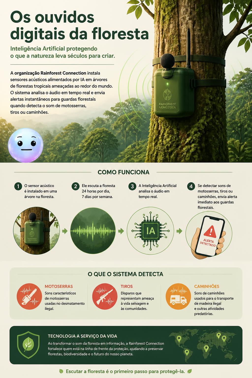 Os ouvidos digitais da floresta