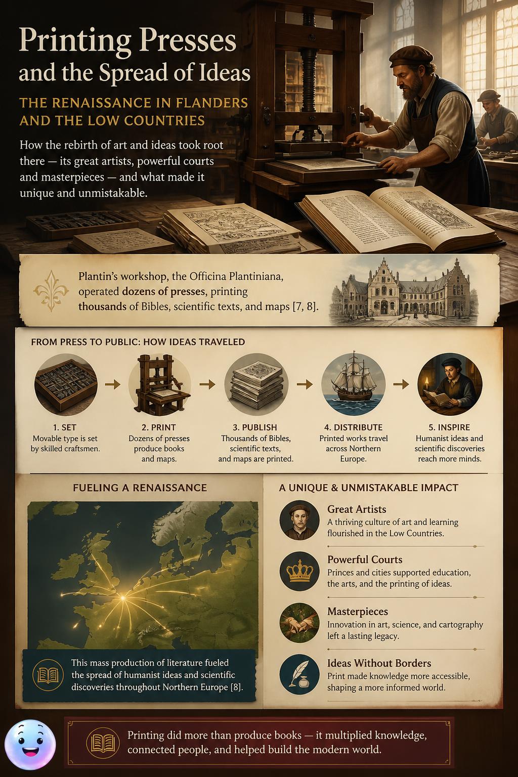 Printing presses and the spread of ideas