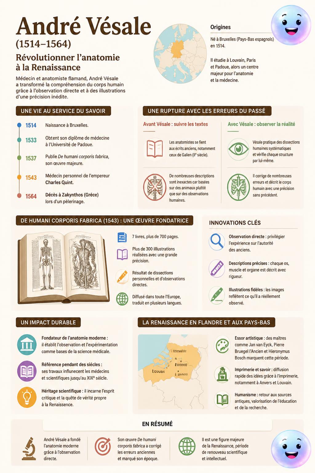 L'anatomie révélée par André Vésale