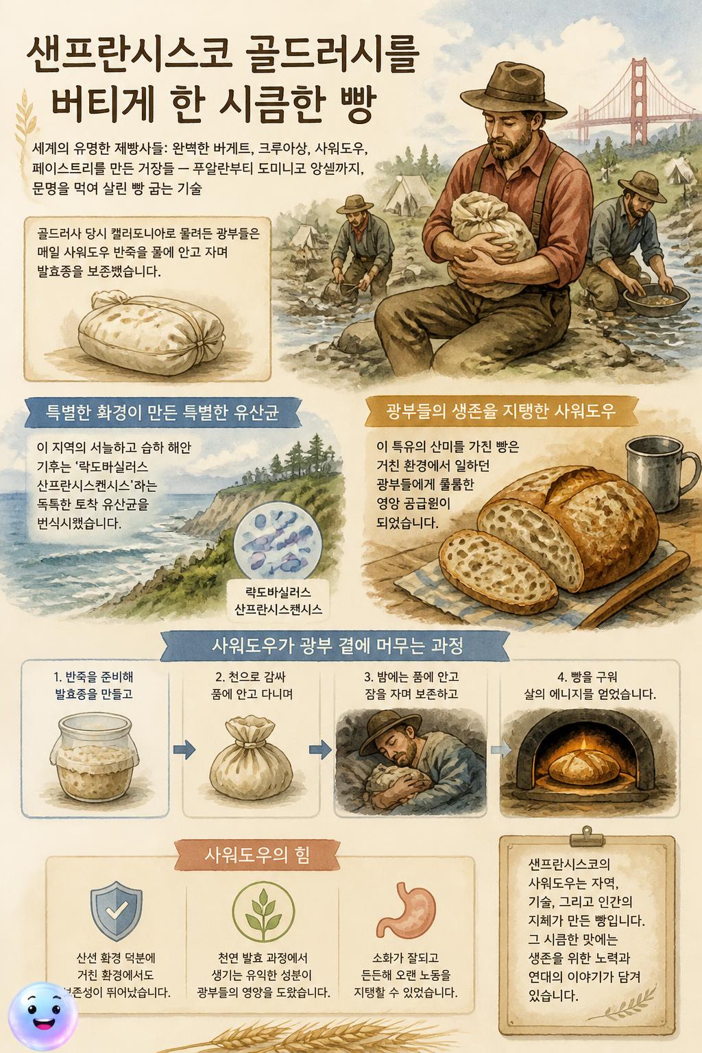 샌프란시스코 골드러시를 버티게 한 시큼한 빵
