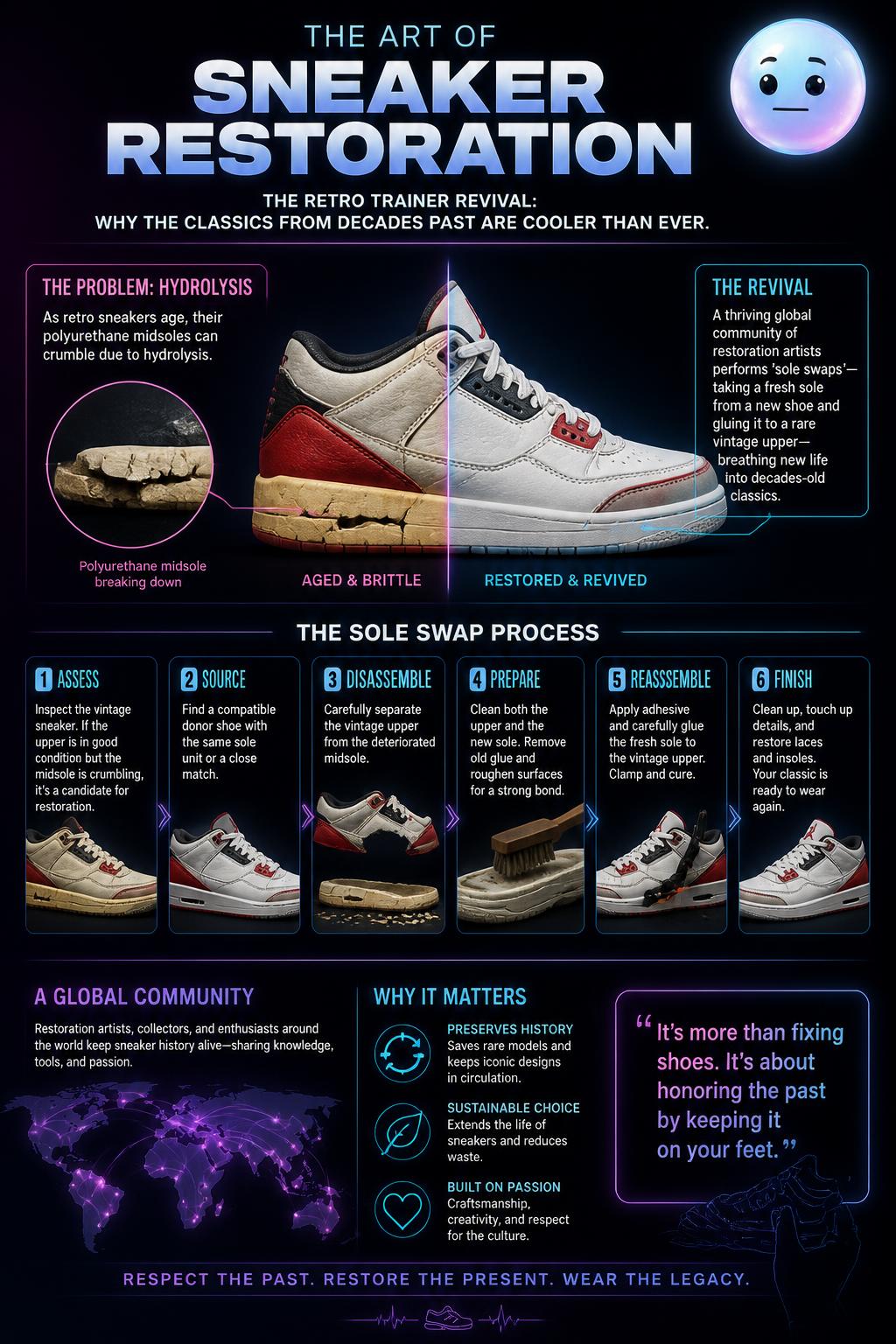 The art of the sneaker restoration