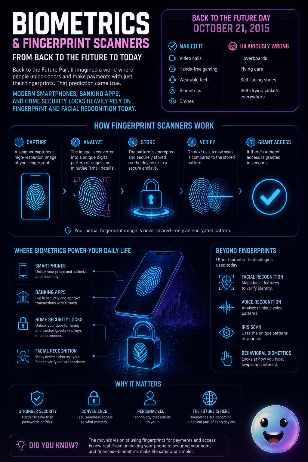 Biometrics and fingerprint scanners