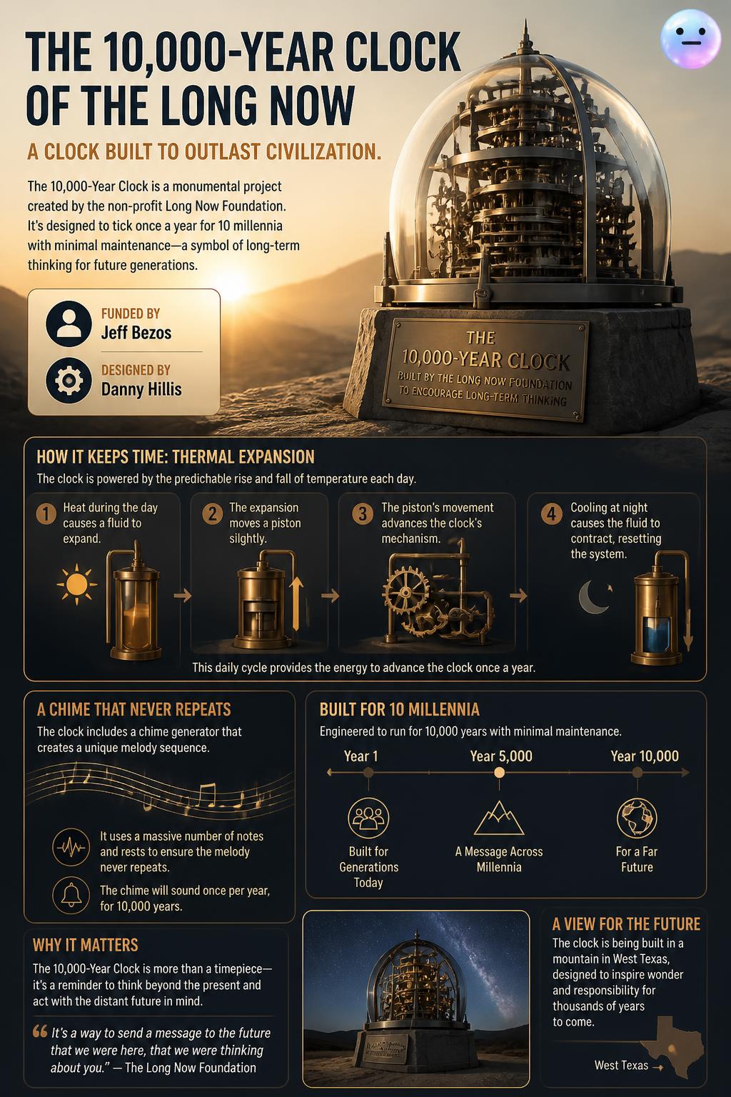 The 10,000-year clock of the Long Now
