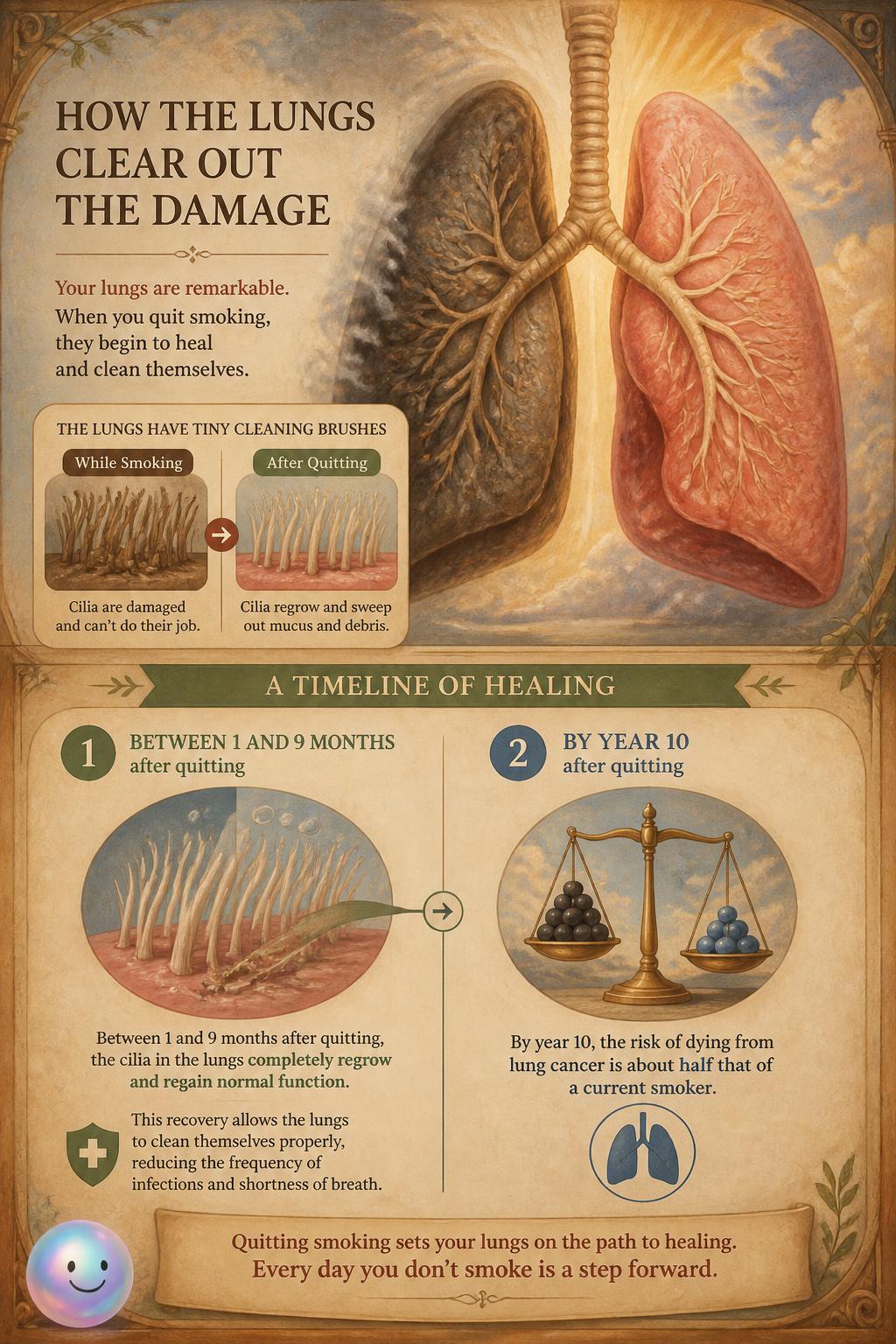How the lungs clear out the damage