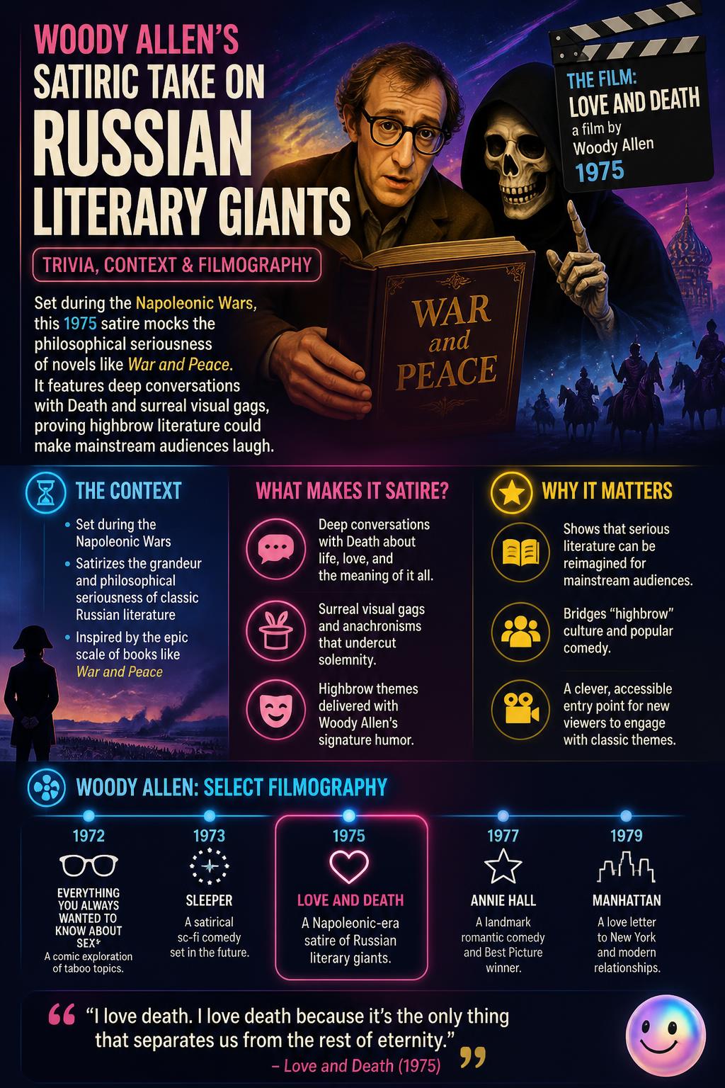 Satirizing Russian literary giants