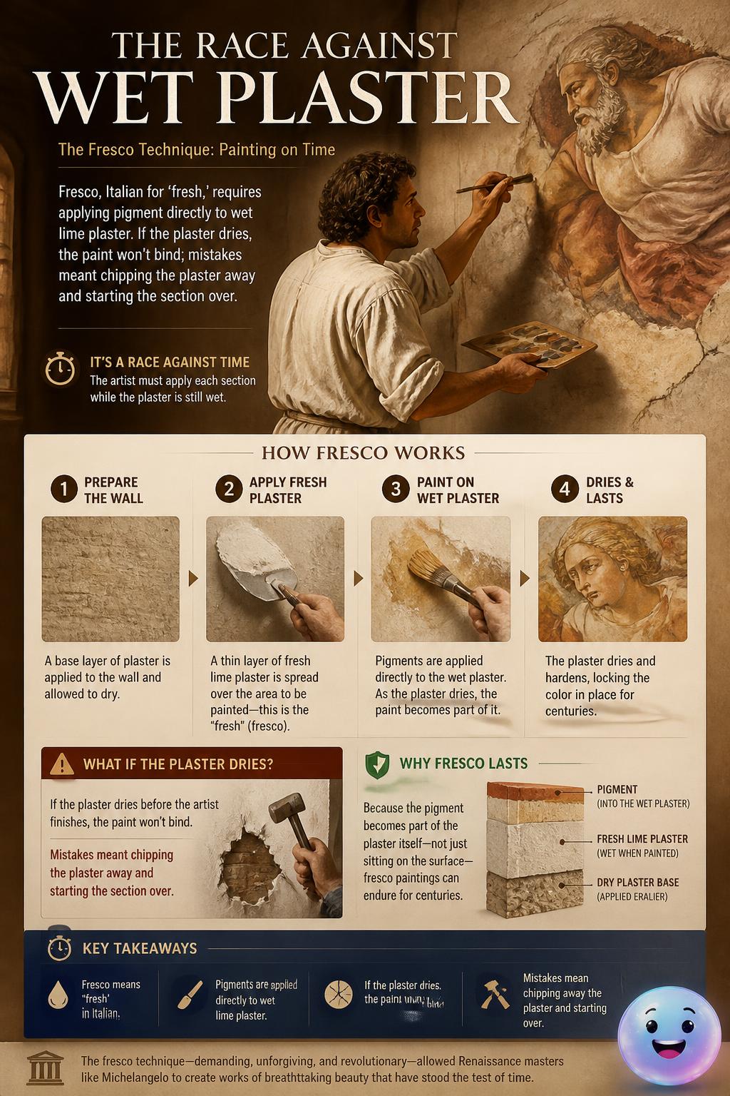 The race against wet plaster