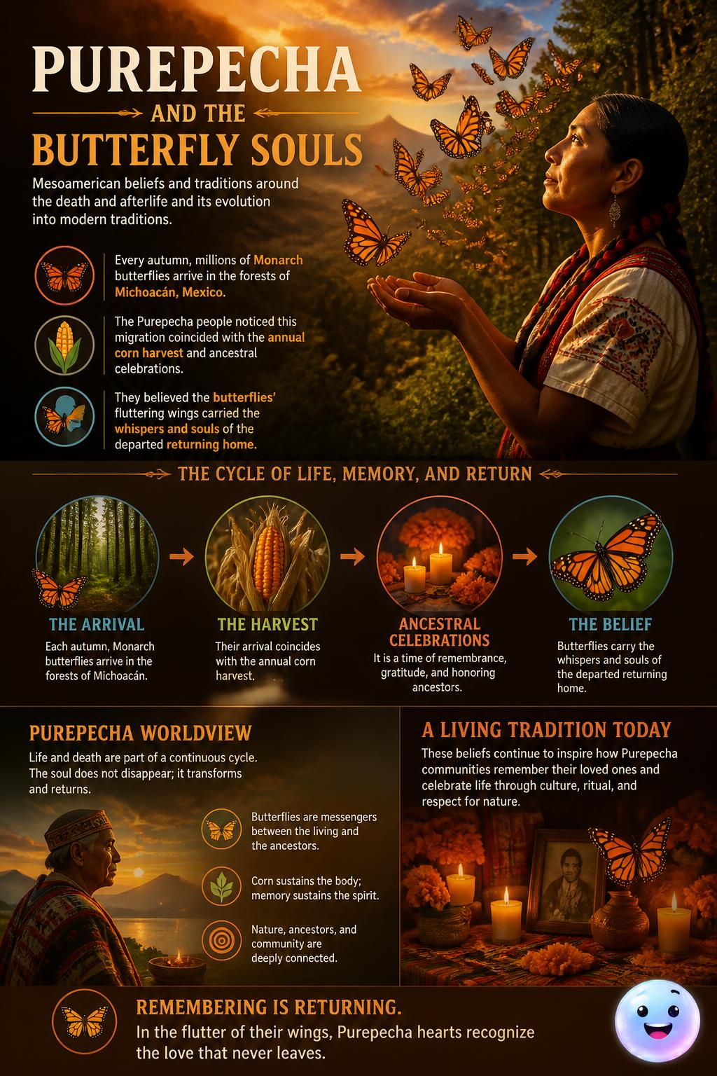 Purepecha and the butterfly souls