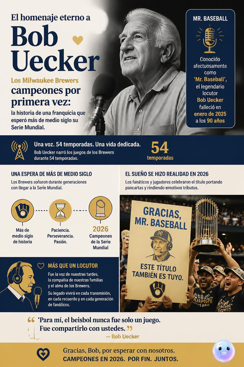 El homenaje eterno a Bob Uecker
