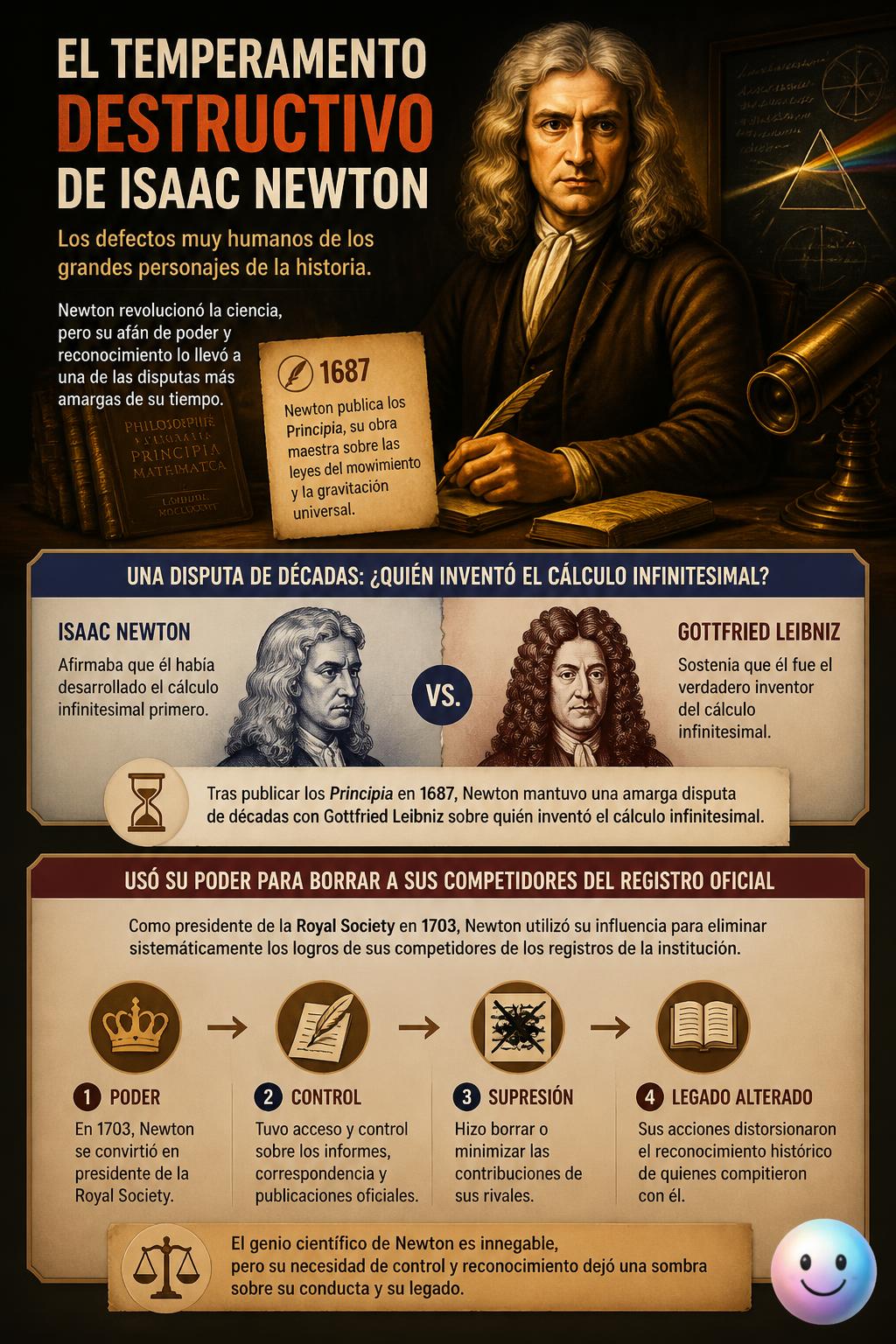 El temperamento destructivo de Isaac Newton