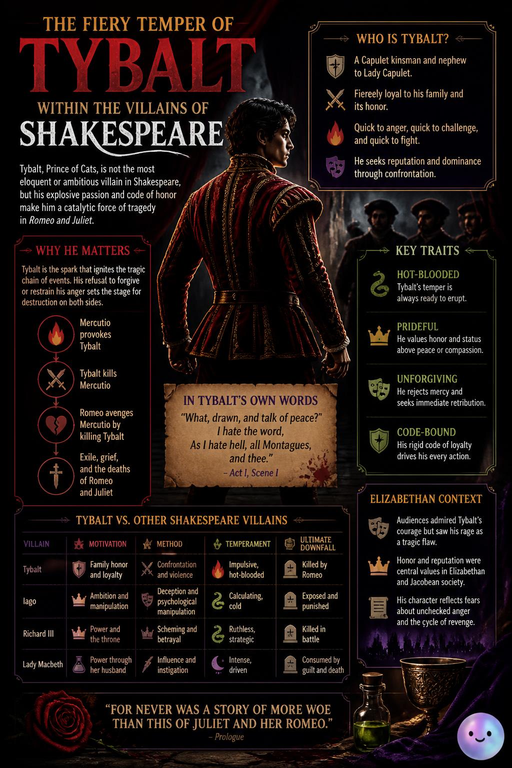 The fiery temper of Tybalt