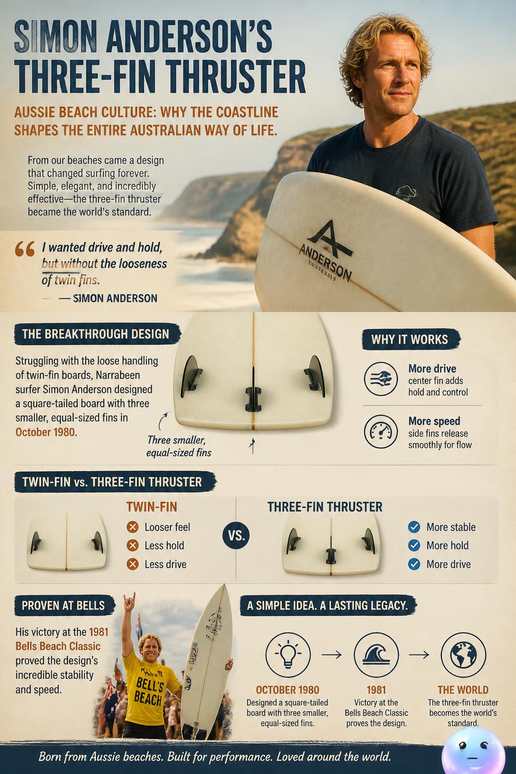 Simon Anderson's three-fin thruster