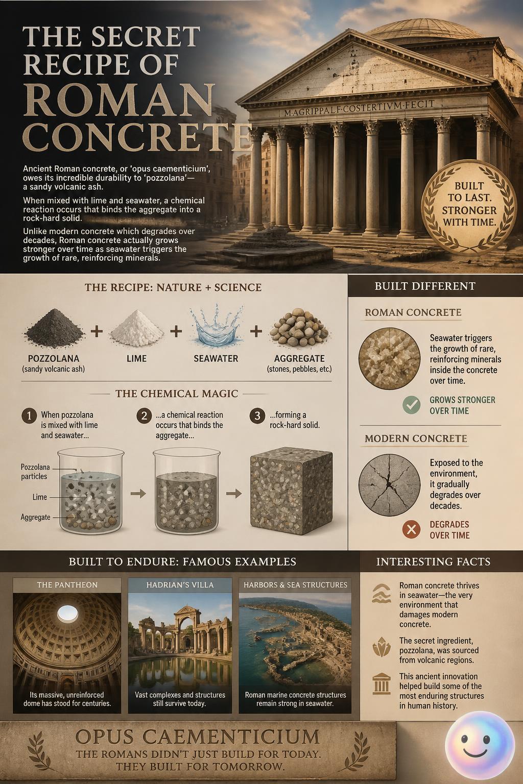 The secret recipe of Roman concrete