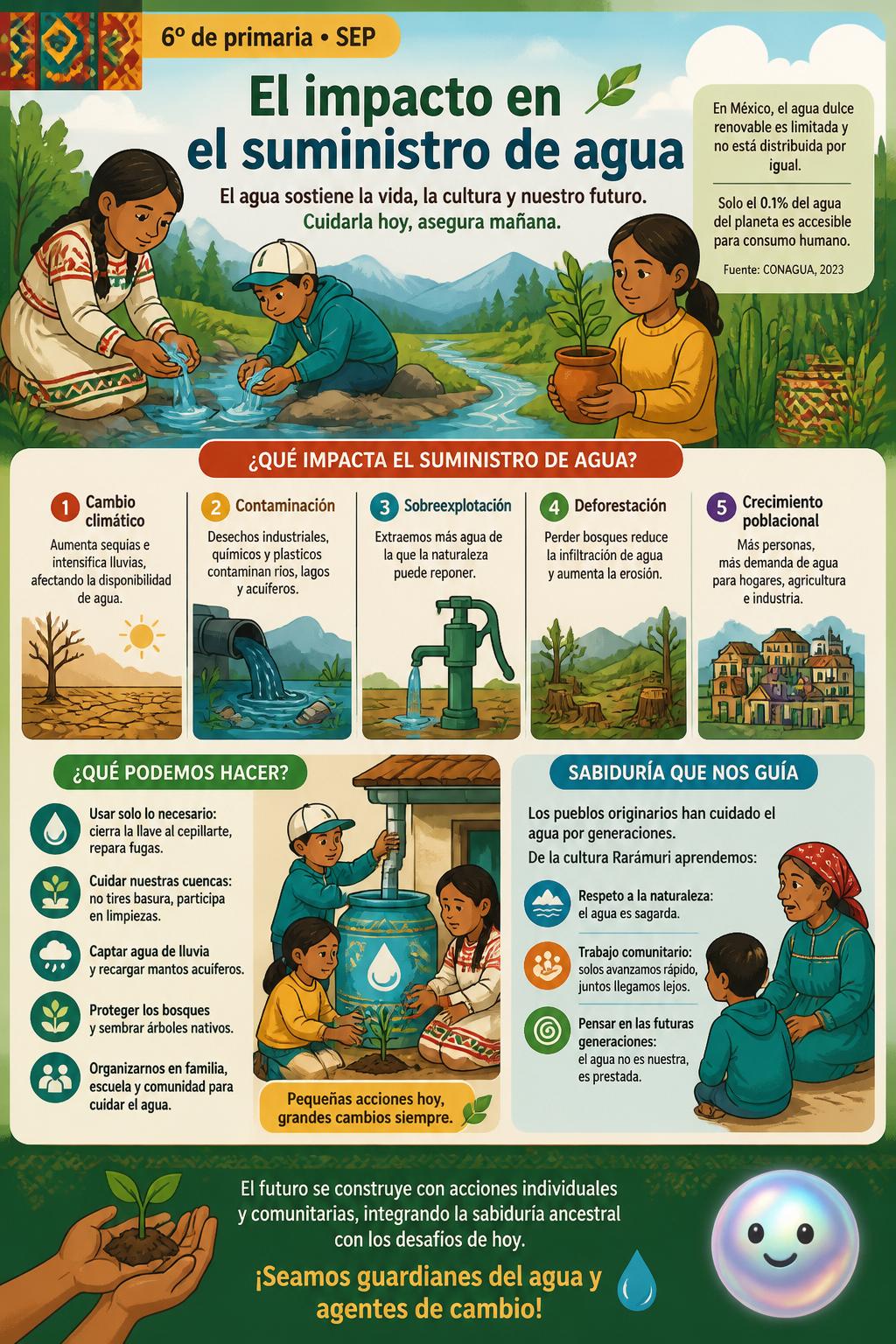 El impacto en el suministro de agua