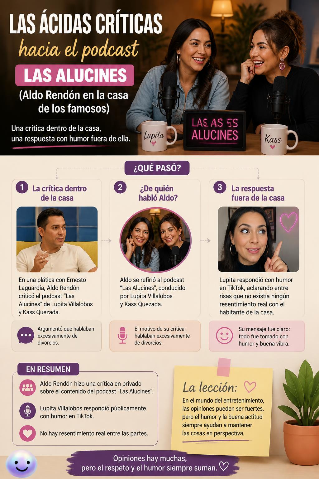 Las ácidas críticas hacia el podcast Las Alucines