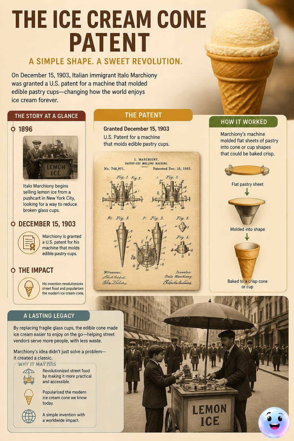 The ice cream cone patent