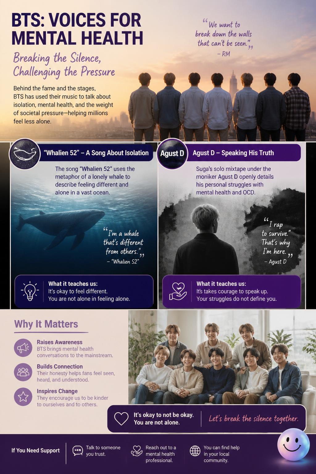 Addressing mental health and societal pressure