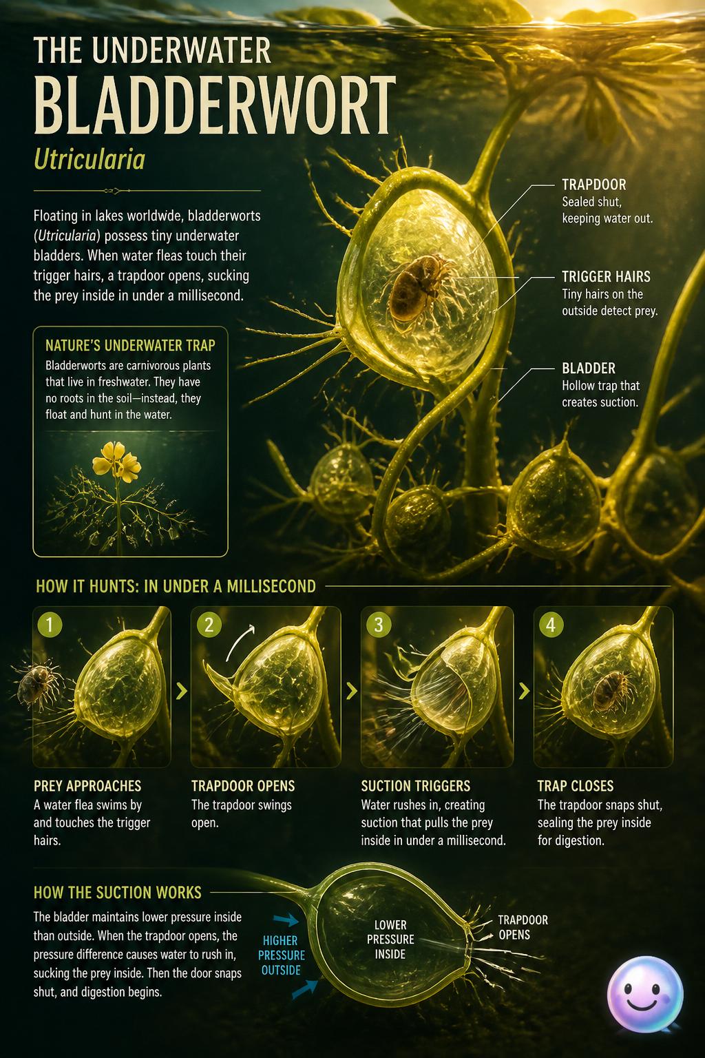 The underwater bladderwort
