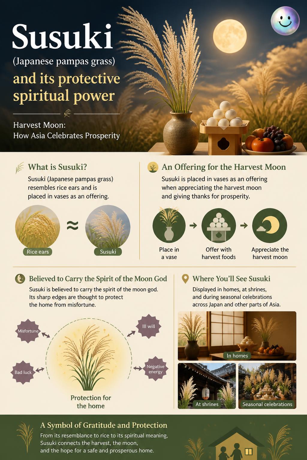 Susuki grass and its protective spiritual power