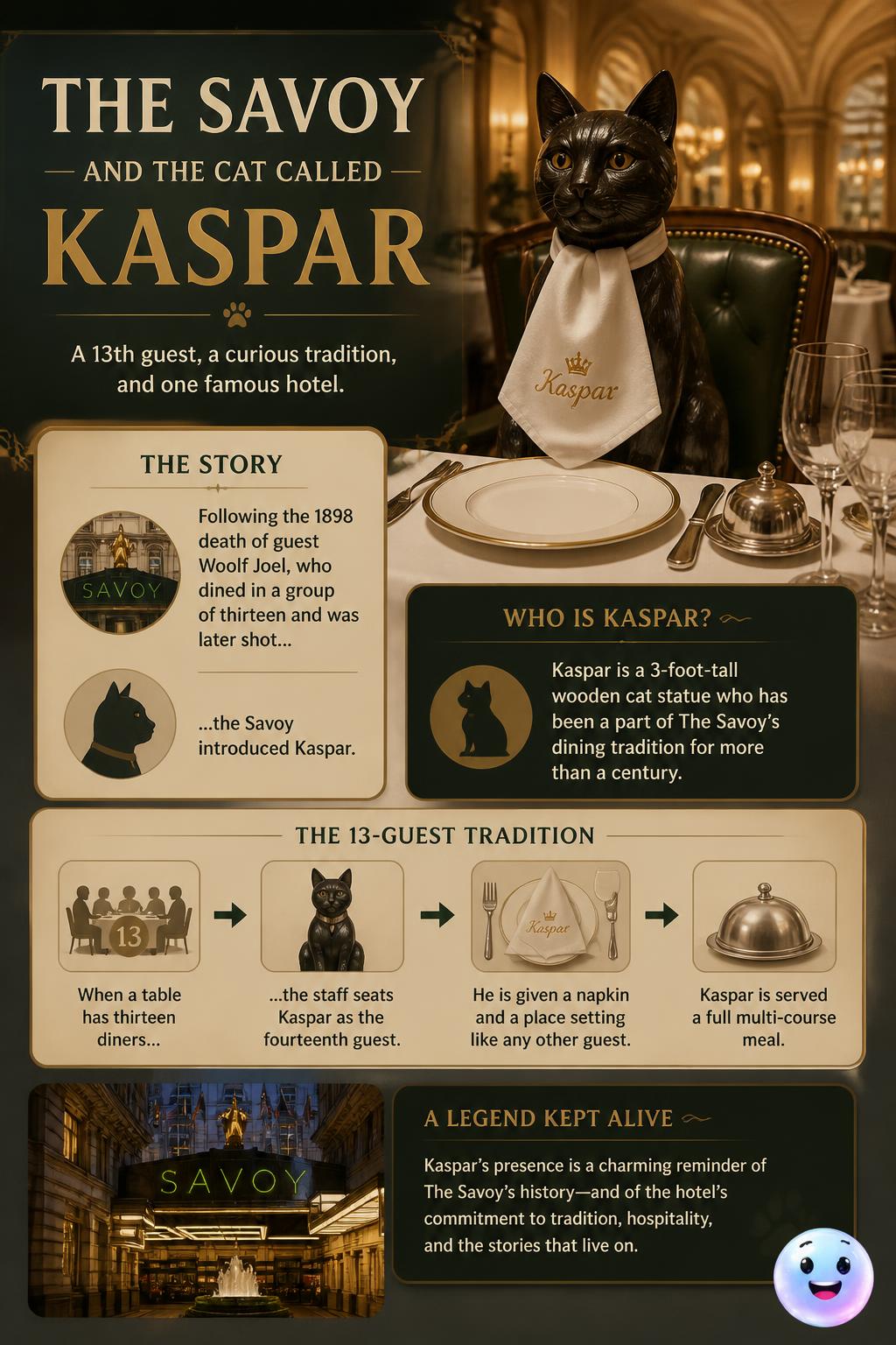 The Savoy and the cat called Kaspar