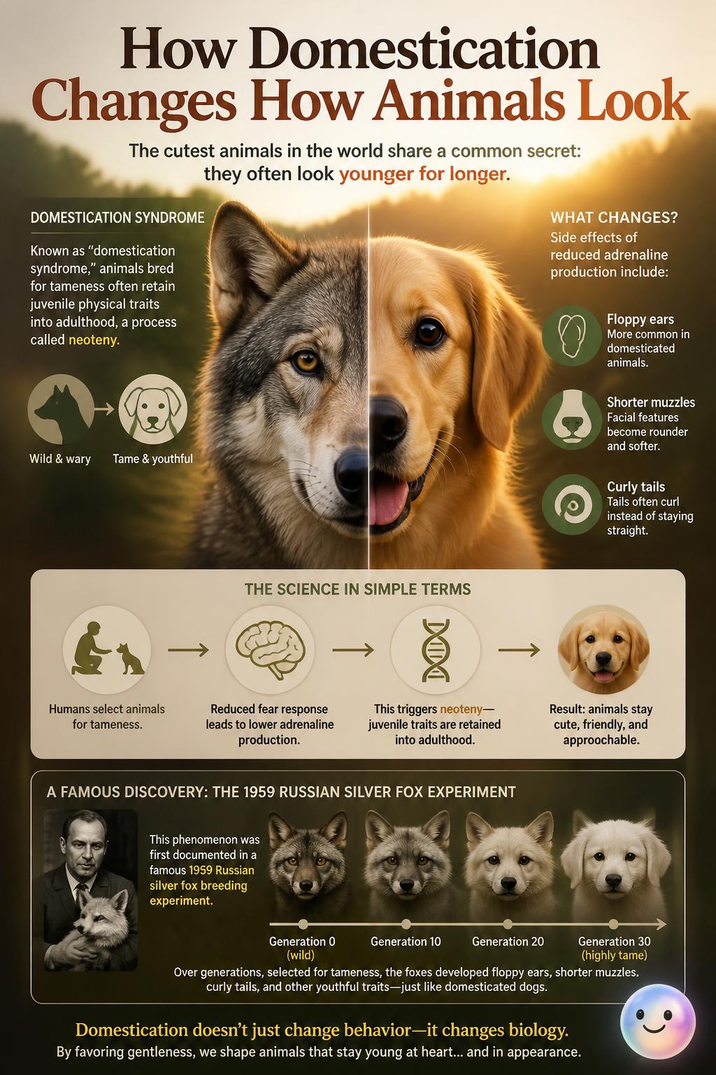 How domestication changes how animals look