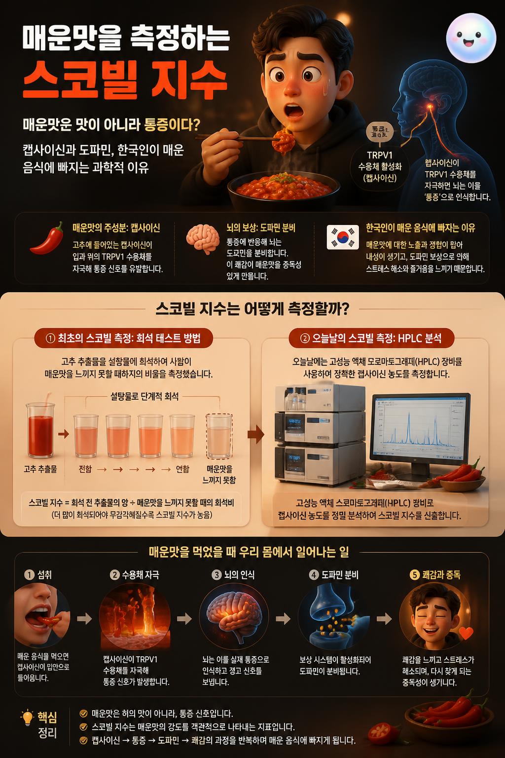 매운맛을 측정하는 스코빌 지수