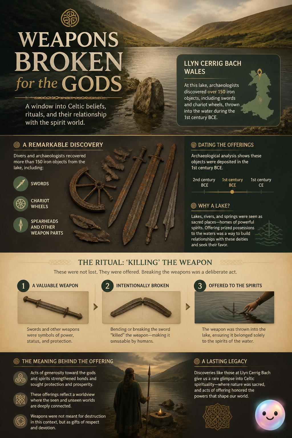 Weapons broken for the gods