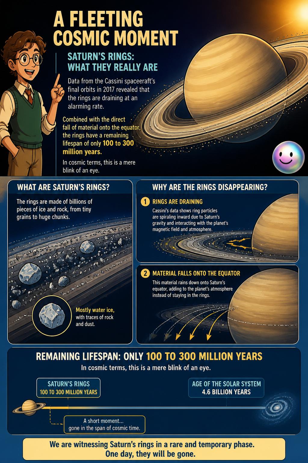 A fleeting cosmic moment
