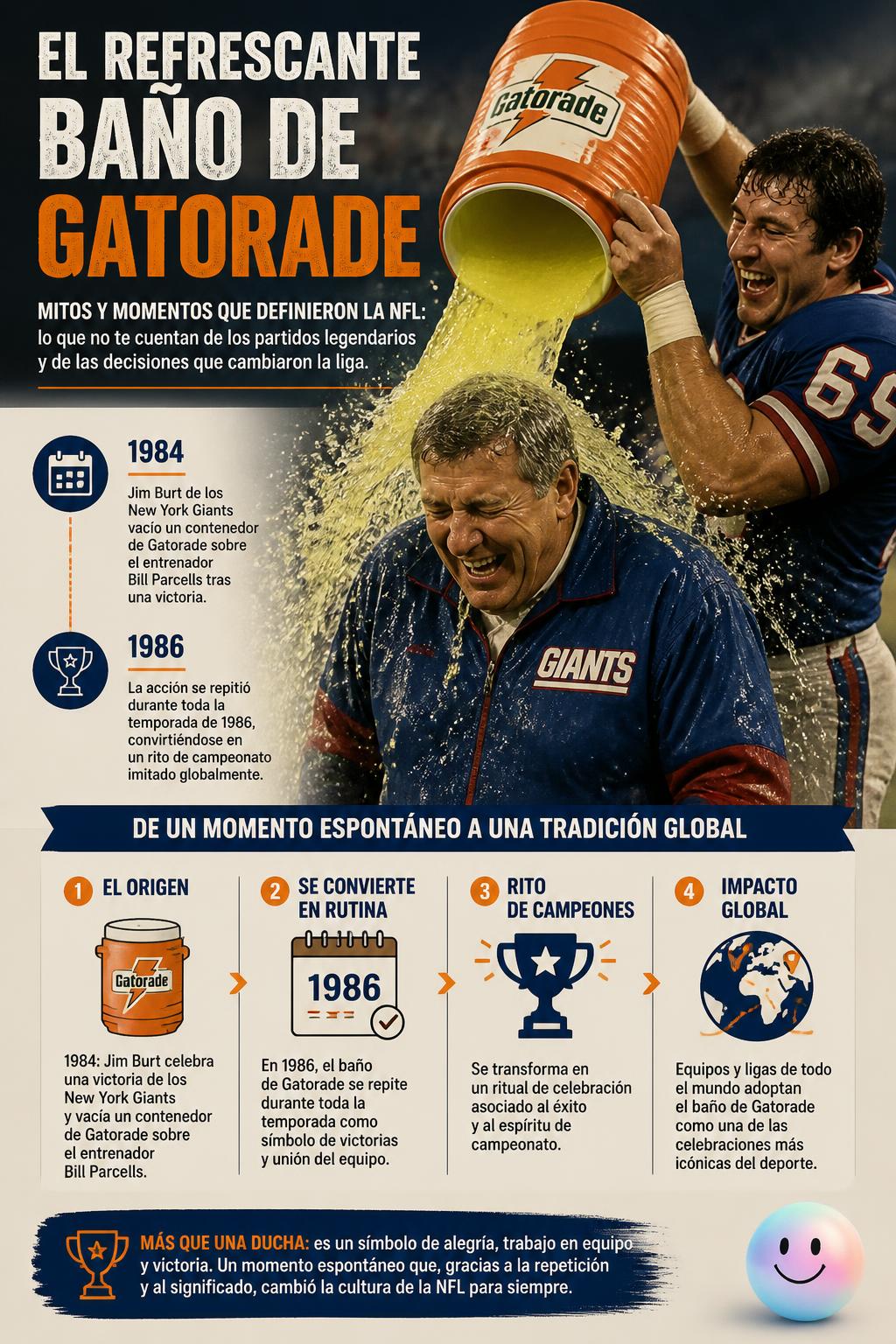 Baño de Gatorade en la NFL: Origen e historia