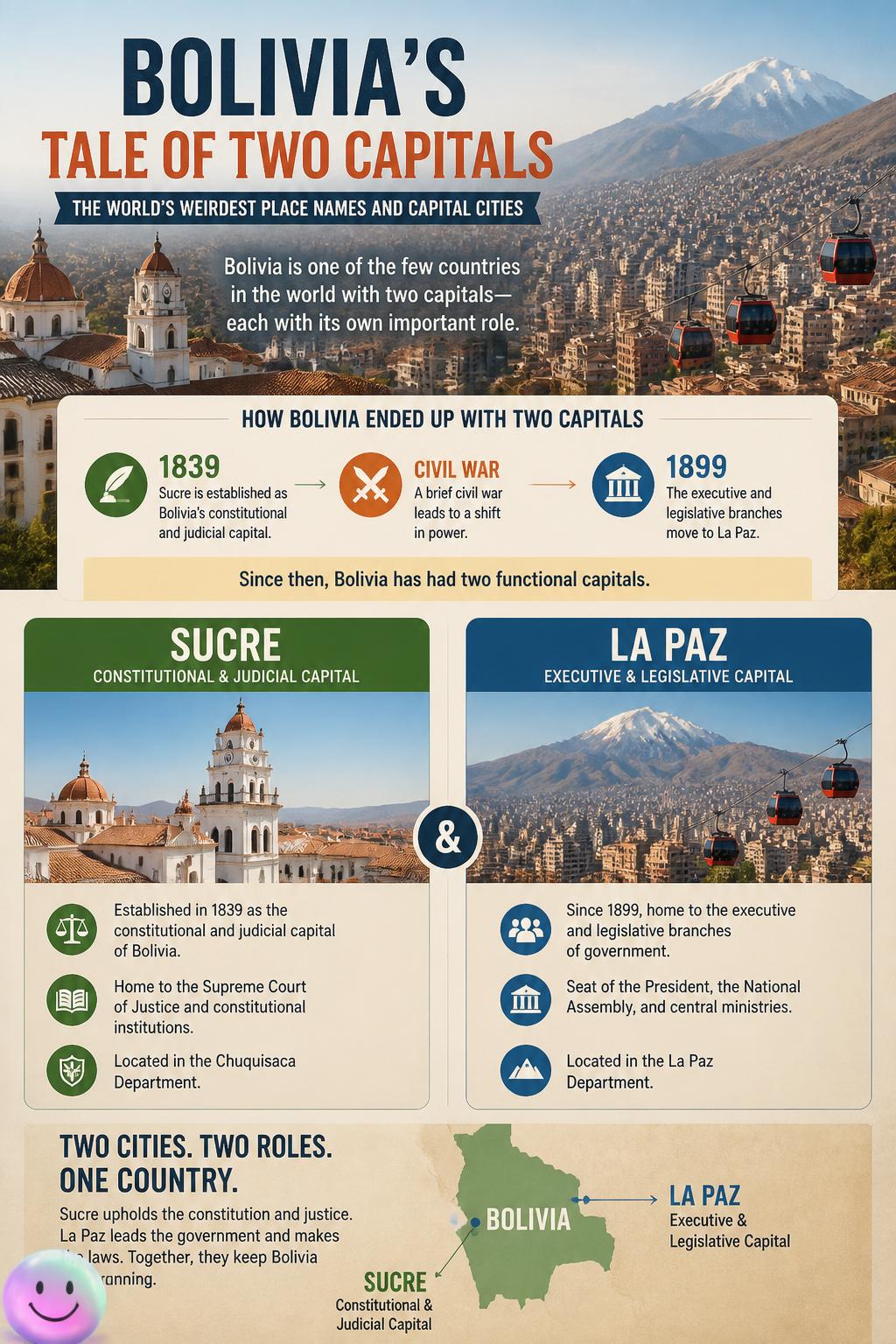 Bolivia's tale of two capitals