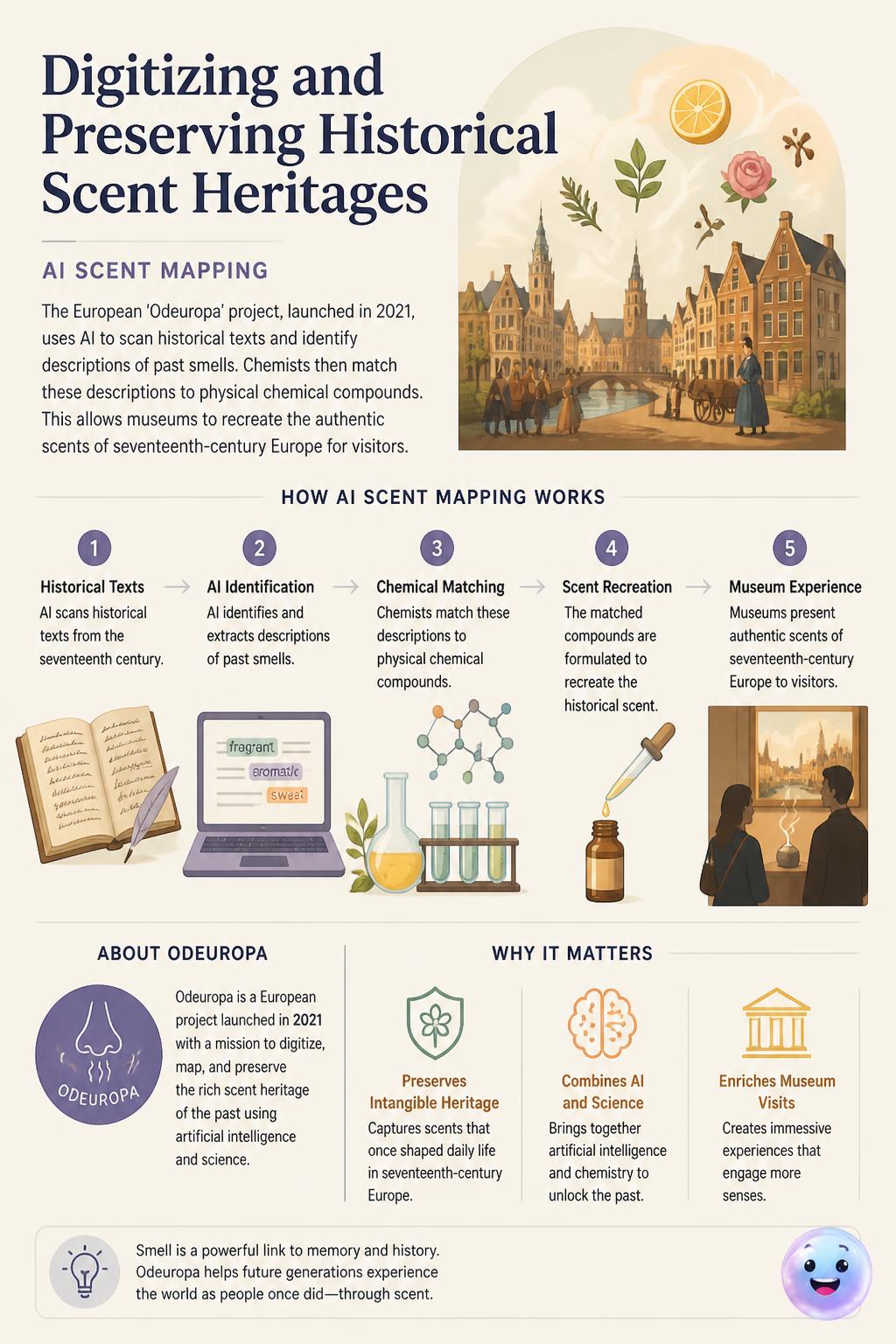 Digitizing and preserving historical scent heritages