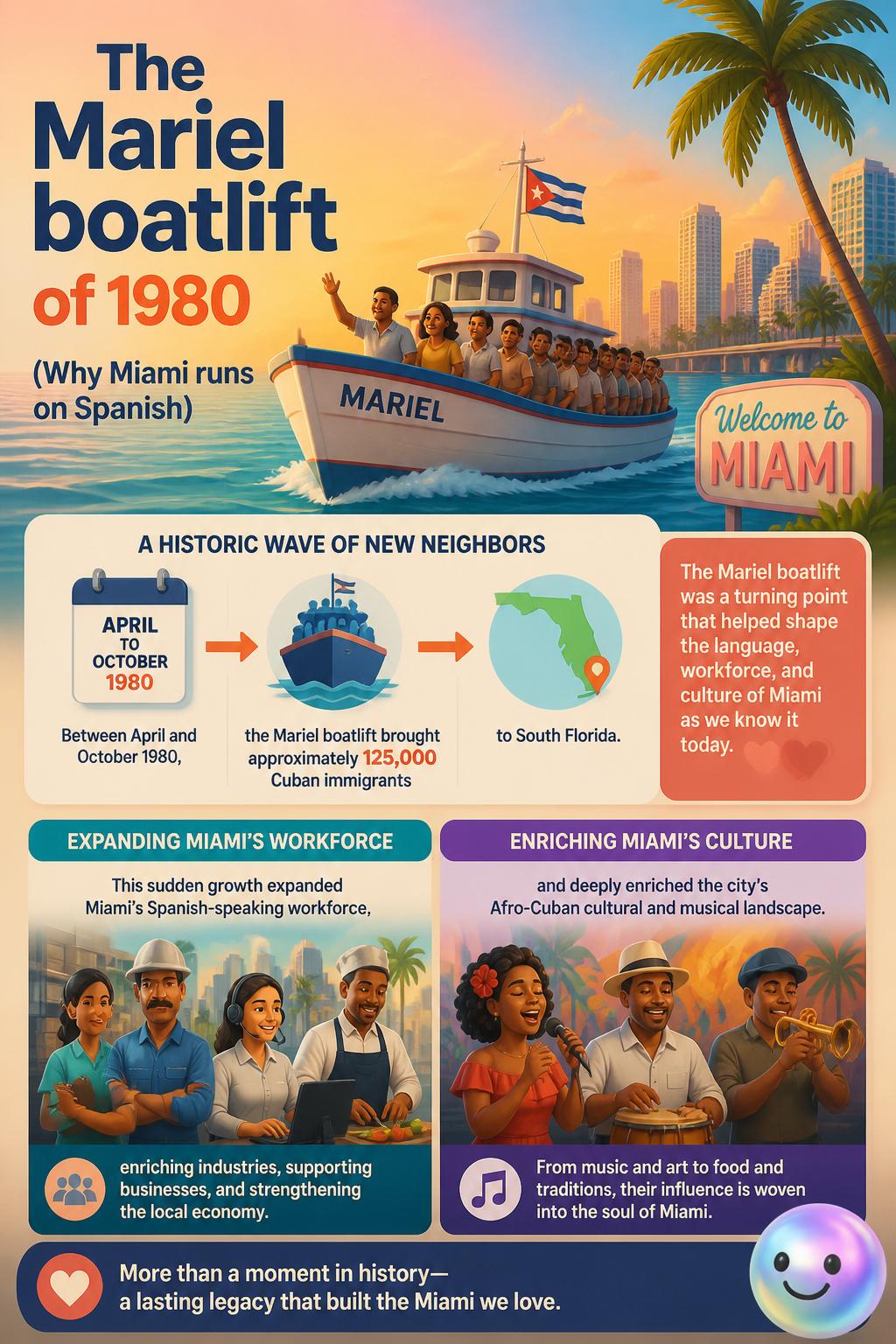 The Mariel boatlift of 1980