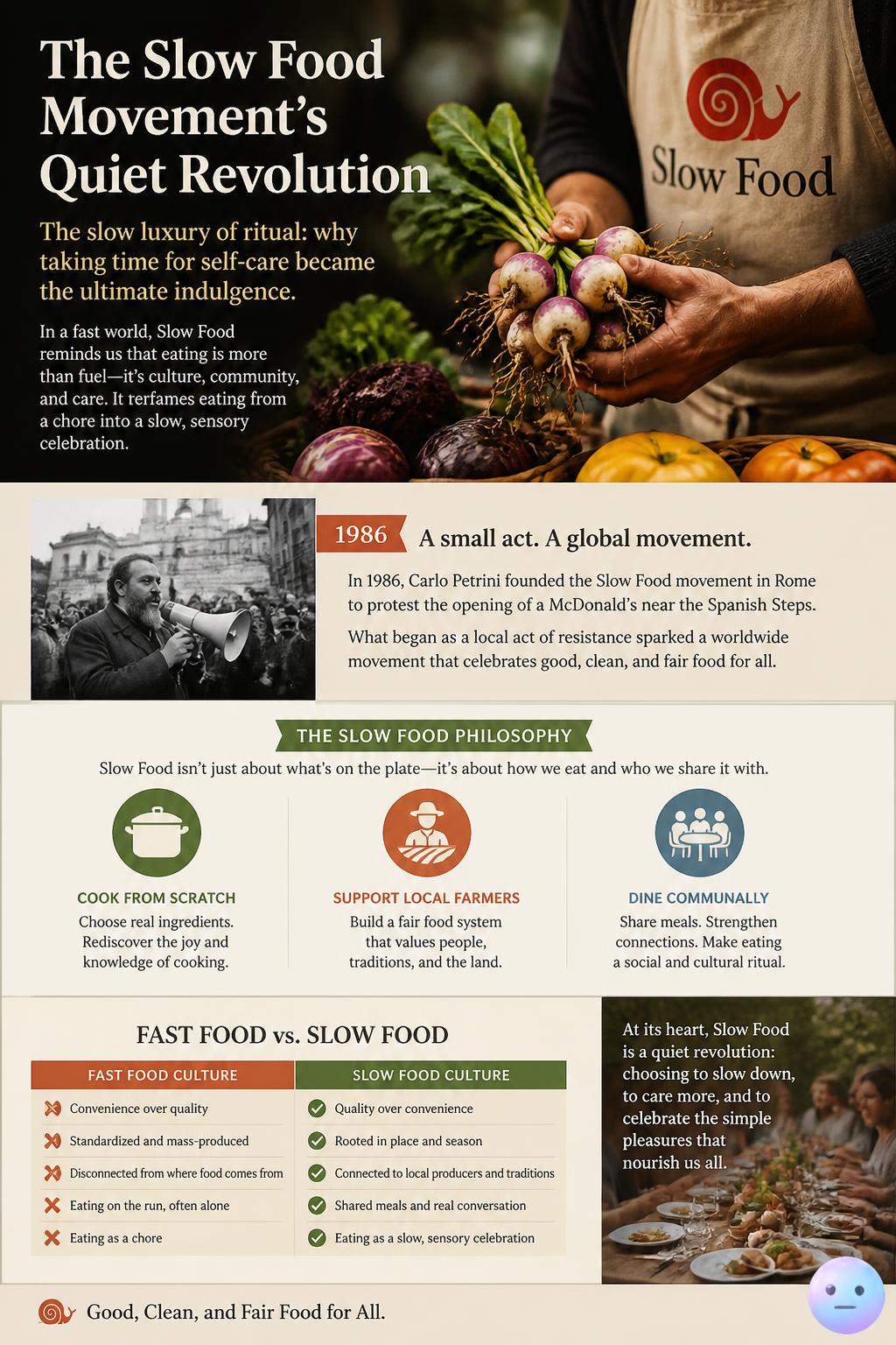 The slow food movement's quiet revolution