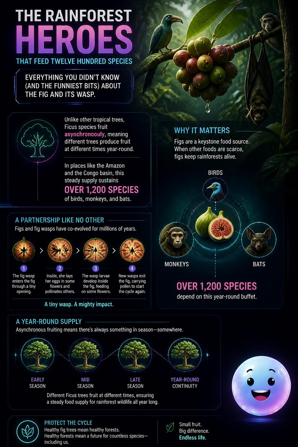 The rainforest heroes that feed twelve hundred species