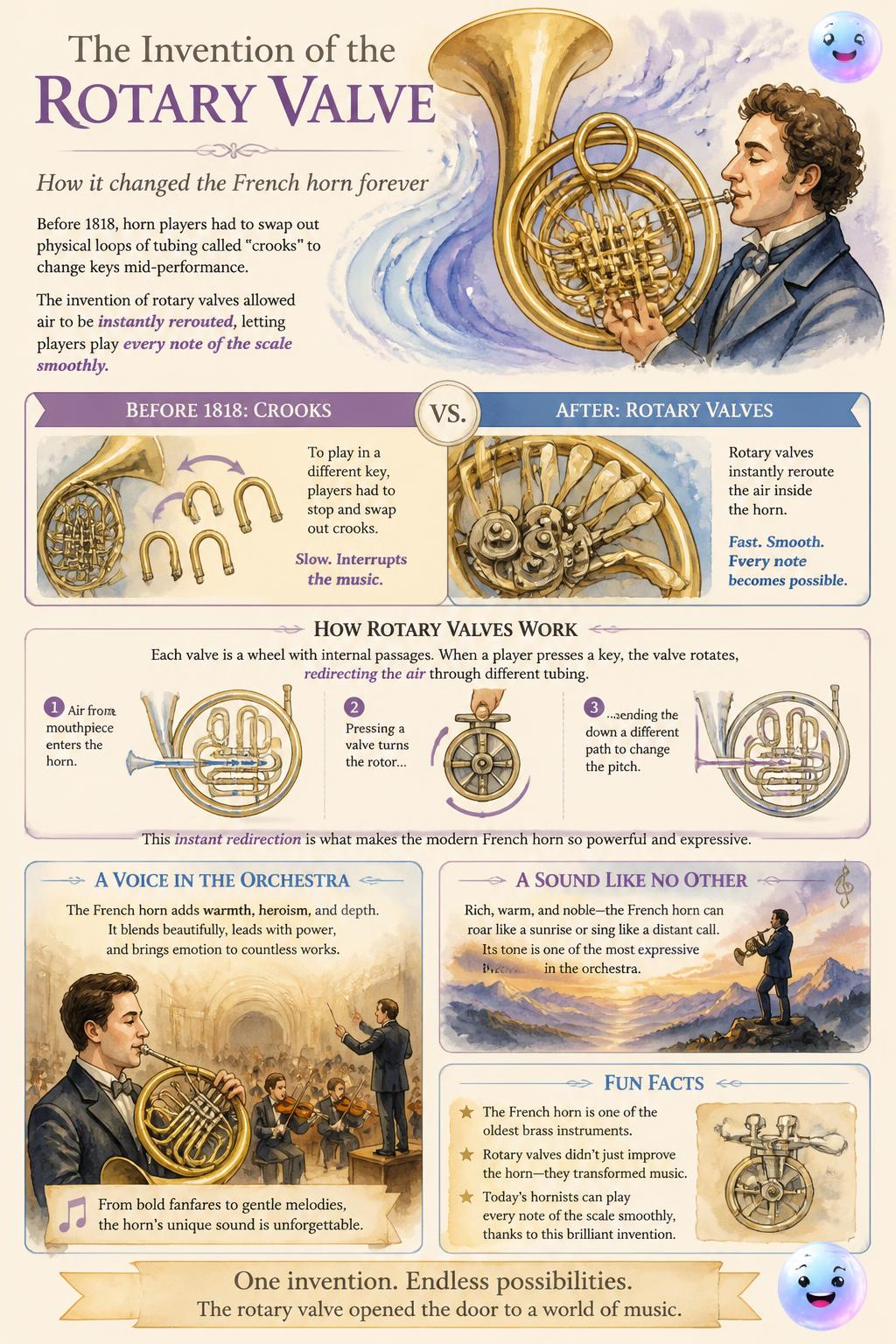 The invention of the rotary valve