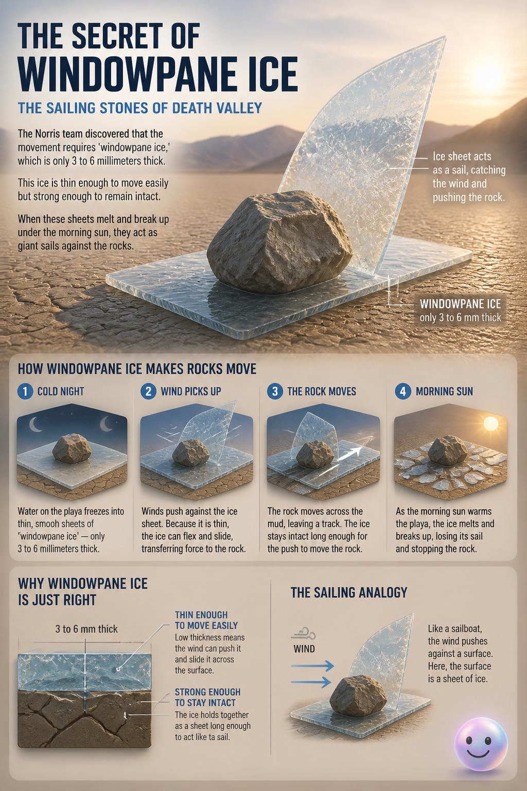 The secret of windowpane ice