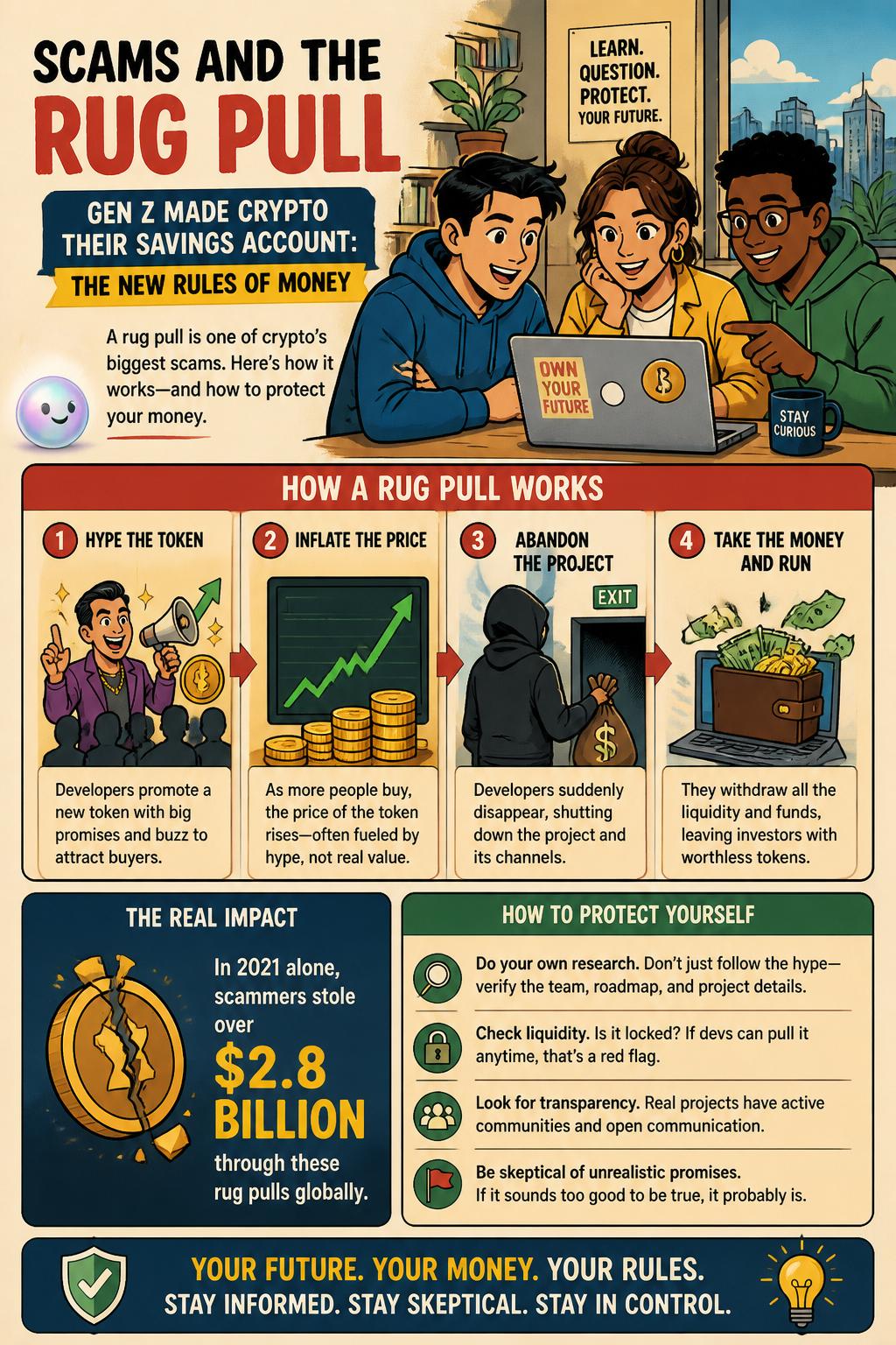 Scams and the rug pull