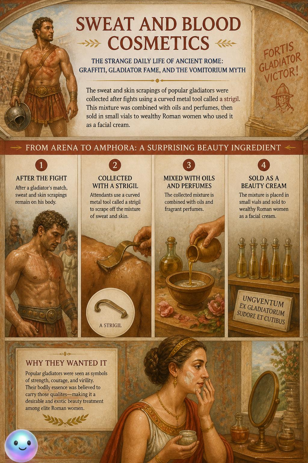 Sweat and blood cosmetics