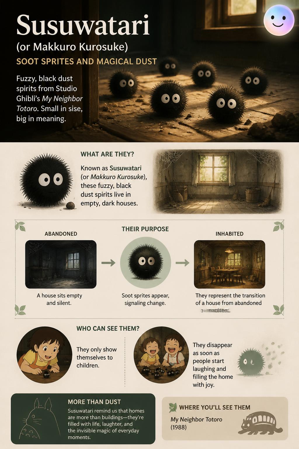 Soot sprites and magical dust