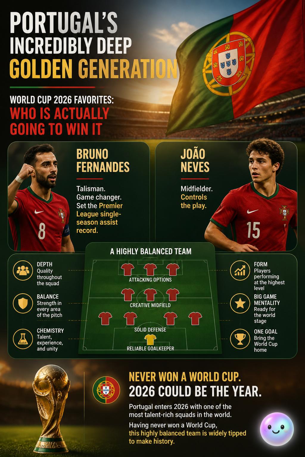 Portugal's incredibly deep golden generation