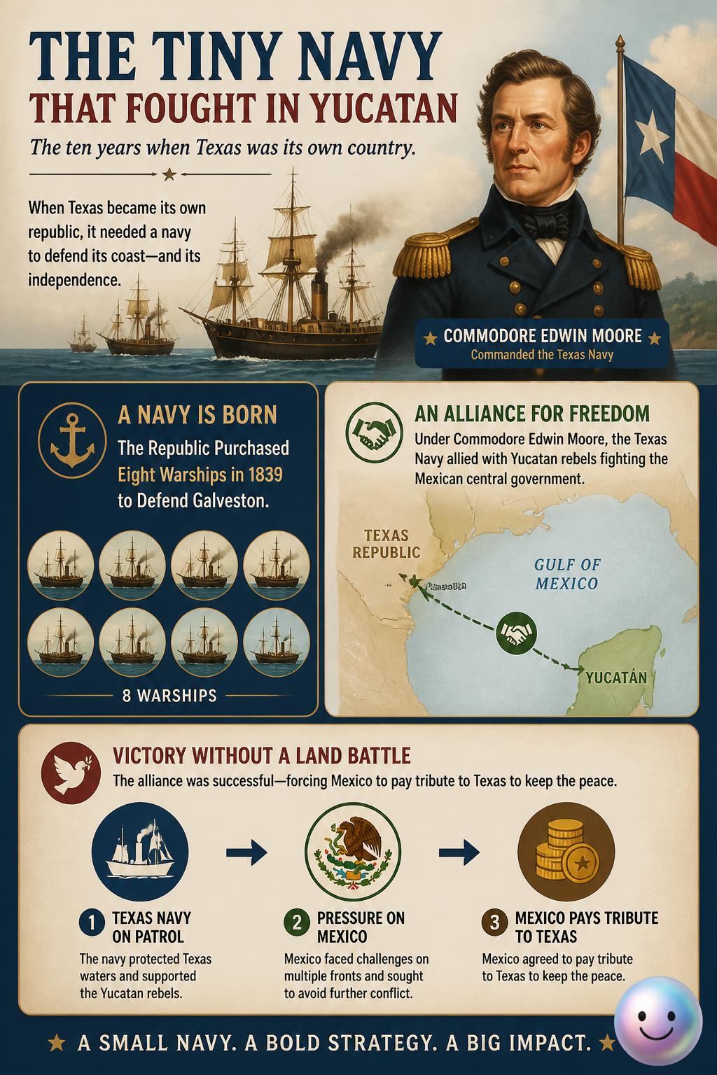 The tiny navy that fought in Yucatan