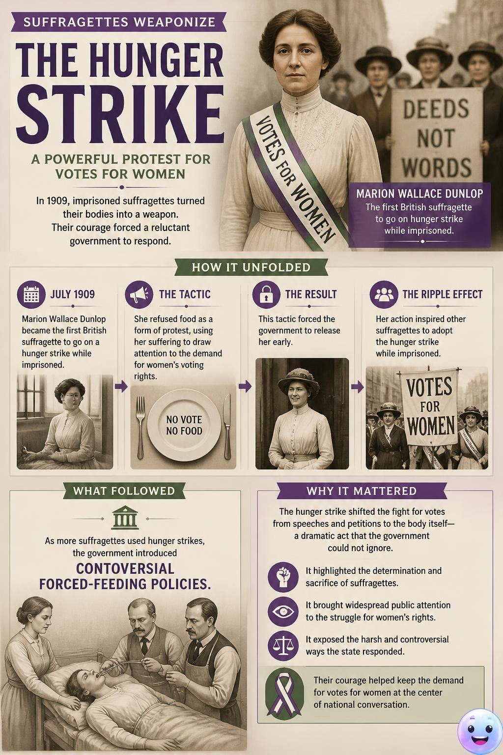 Suffragettes weaponize the hunger strike