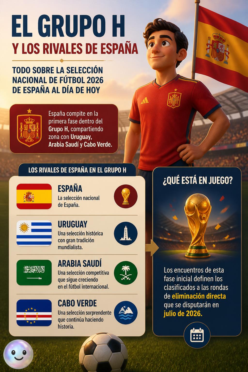 El Grupo H y los rivales de España