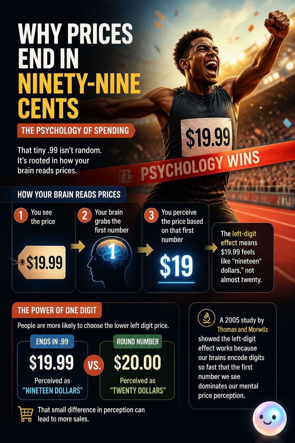 Why prices end in ninety-nine cents