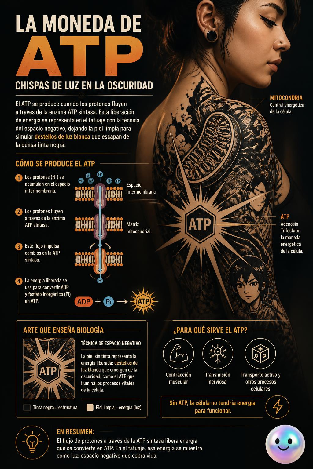 La moneda de ATP: Chispas de luz en la oscuridad